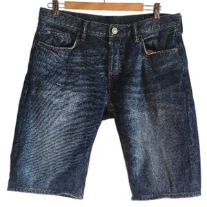 All Saints Men's‎ Blue Denim Switch Fit Shorts W 32